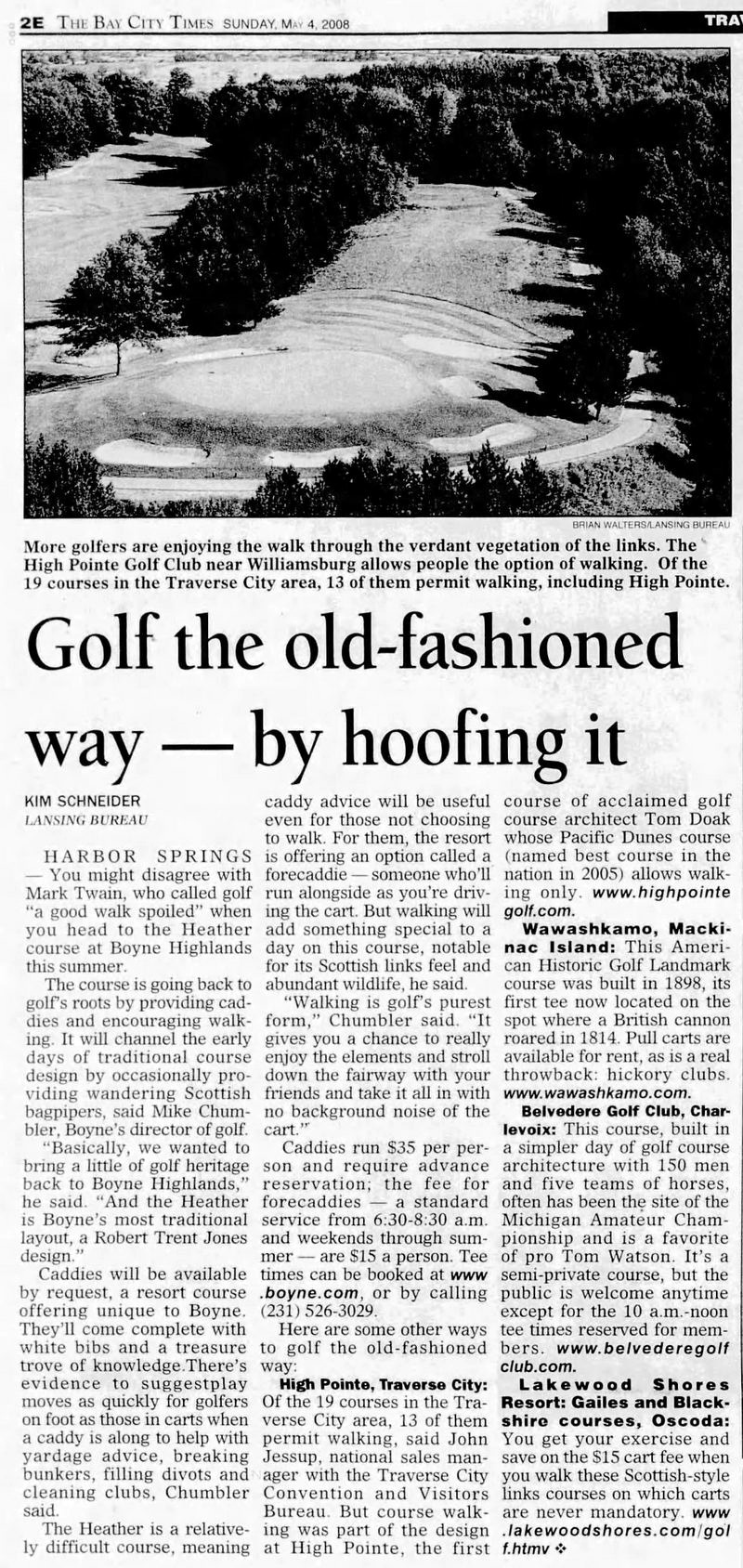 High Pointe Golf Club - May 2008 Article